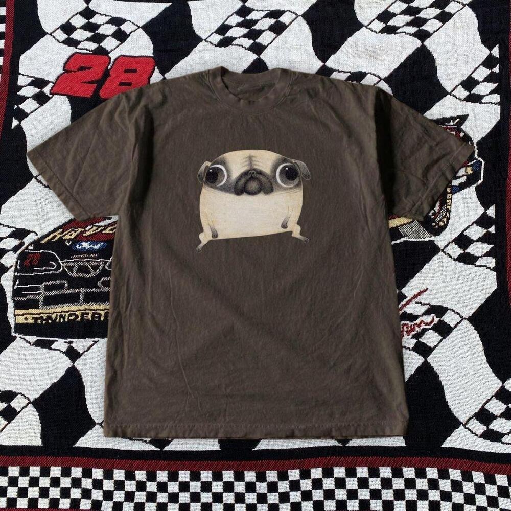 Brown & Cream Pug Tee